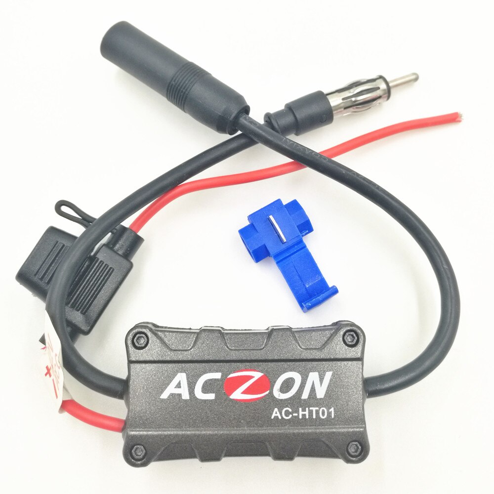Amplificateur de Signal d'antenne FM pour autoradio pour Stations de Radio AM et FM (6.8)