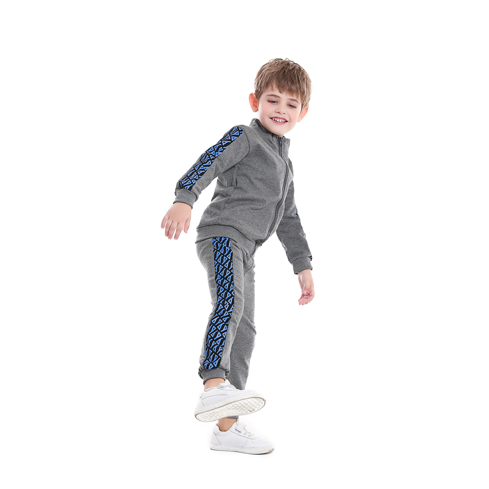 Partes de arriba otoño primavera bebé niños ropa de niños niños sudaderas con capucha chaqueta pantalones 2 unids/set niño traje de chándal infantil
