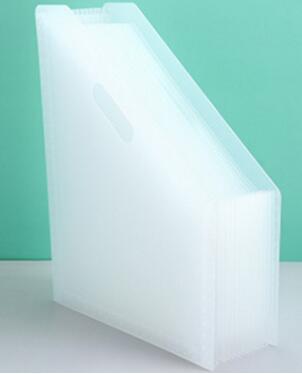 1pc a4 multicamadas pasta pode ser vertical portátil órgão pacote estudante saco de desktop suporte papel teste grande caixa cesta arquivo dados: Branco