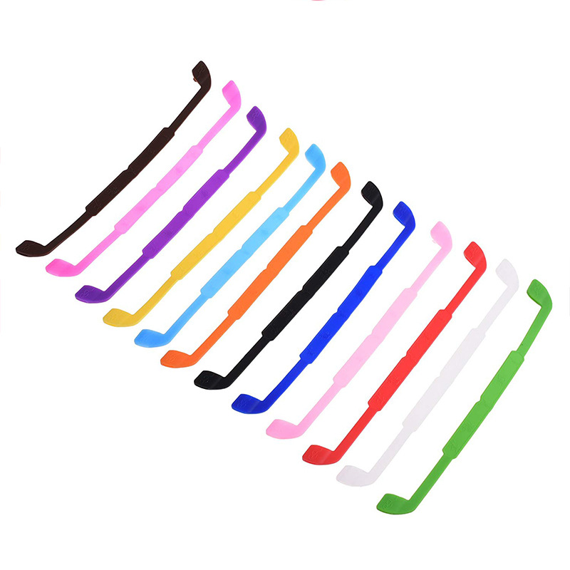 Unisex Kinderen Elastische Bril Strap Siliconen Lanyard – Zwart 17cm