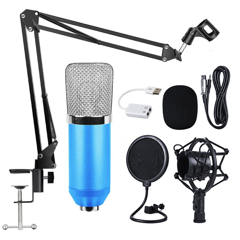 BM700 – Microphone à condensateur, pour enregistrement en Studio, karaoké, chant, TikTok: Kit 4