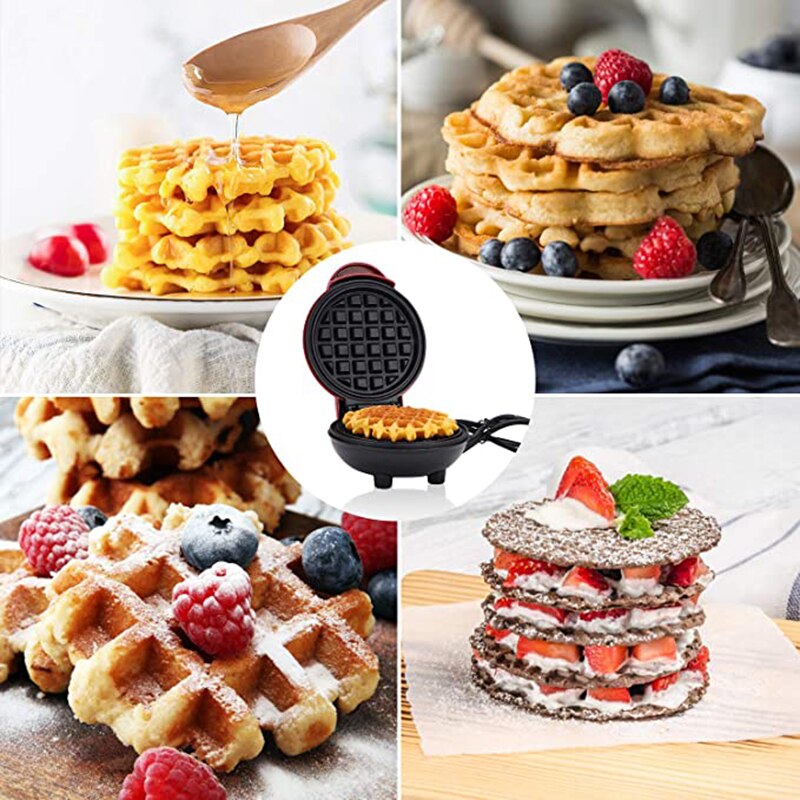 Mini molde para gofres, máquina de gofres eléctrica para hacer Waffles, horno de masa semiesférica, máquina de gofres para desayuno, huevos, pasteles, Pan, Eggette