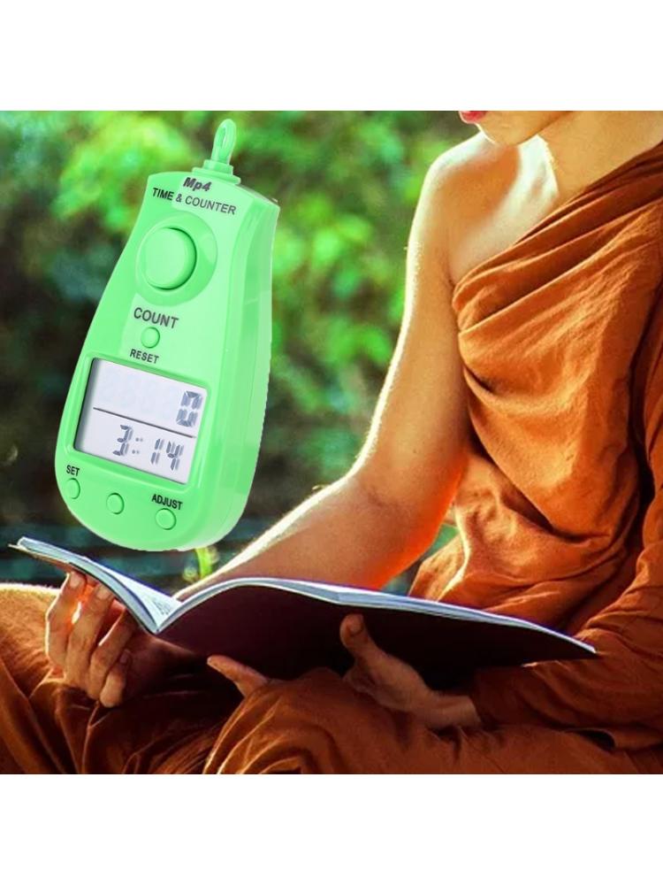 Portable 5-digit Digital Electronic Counter with Clock Calendar and Lanyard R9JC