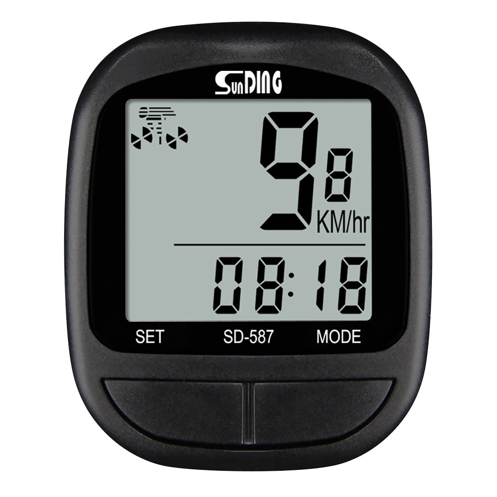 Waterproof Bicycle Computer With Backlight Wireless Wired Bicycle Computer Bike Speedometer Odometer Bike Stopwatch: Default Title