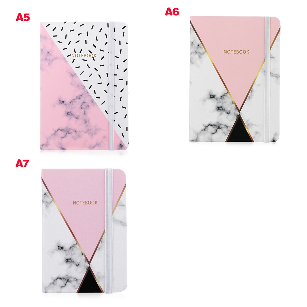 96 Sheets Marble Pattern Notebook Student Pocket Notepad Student Stationery Diary Notebook Office School Supplies A5/A6/A7