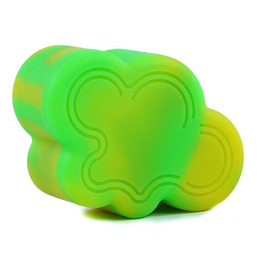 1pc Small Cloud Shape Silicone Dab Container Nonstick Container Tank Portable 22ml Storage Box for Oil Wax Jar: yellow green