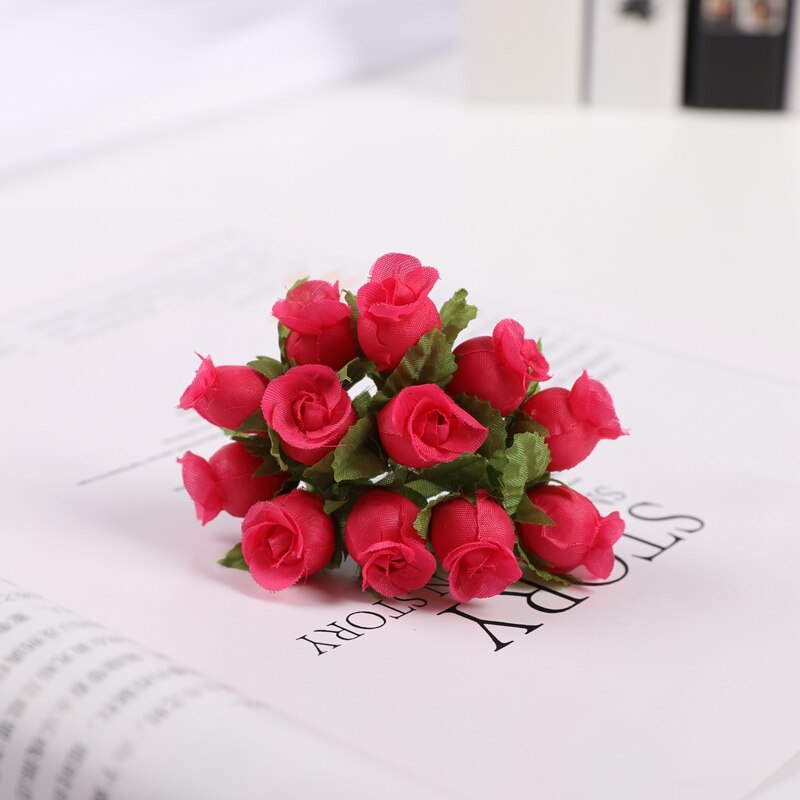 Bouquet de grenade artificielle 12 pièces, décoration de mariage, décorations de noël pour la maison, guirlande Mini fleurs décoratives: 7