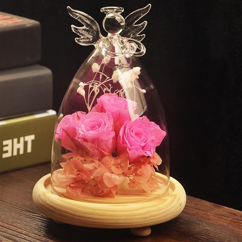 Glass Dome Cover Transparant Glas Dome Angel Vormige Display Dome Glas Cover Tafelblad Display Glass Dome Decoratie