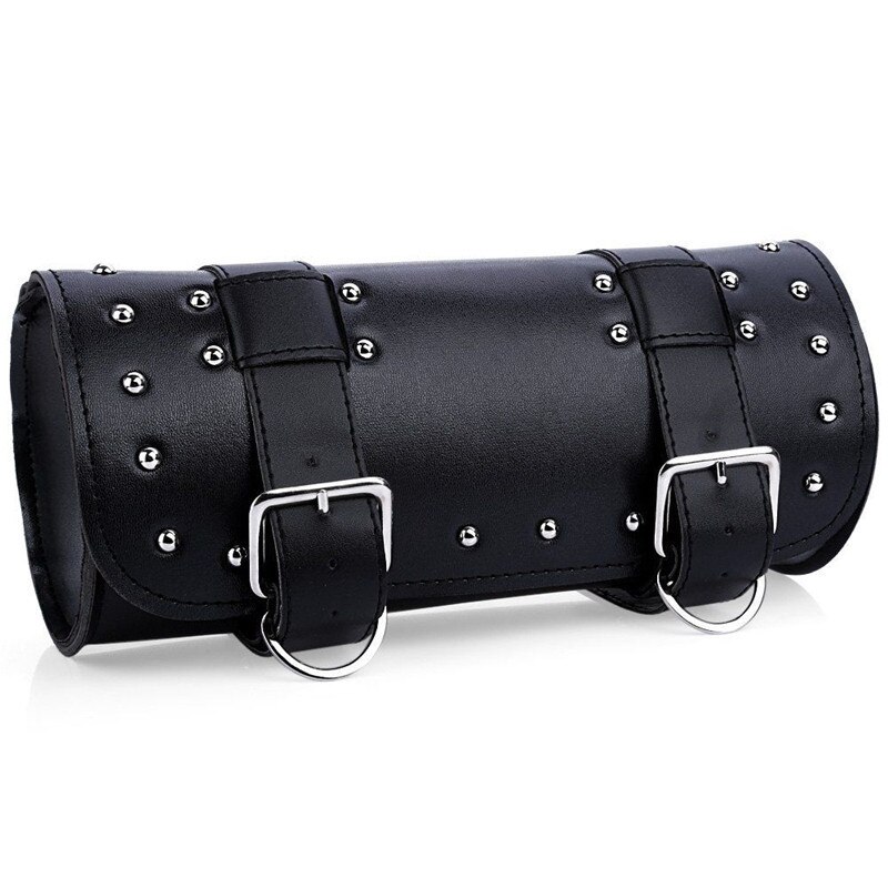 Sac en cuir de moto | Sac de bagage, sac queue de tête, sacs à outils, sac latéral de selle de moto: BLACK