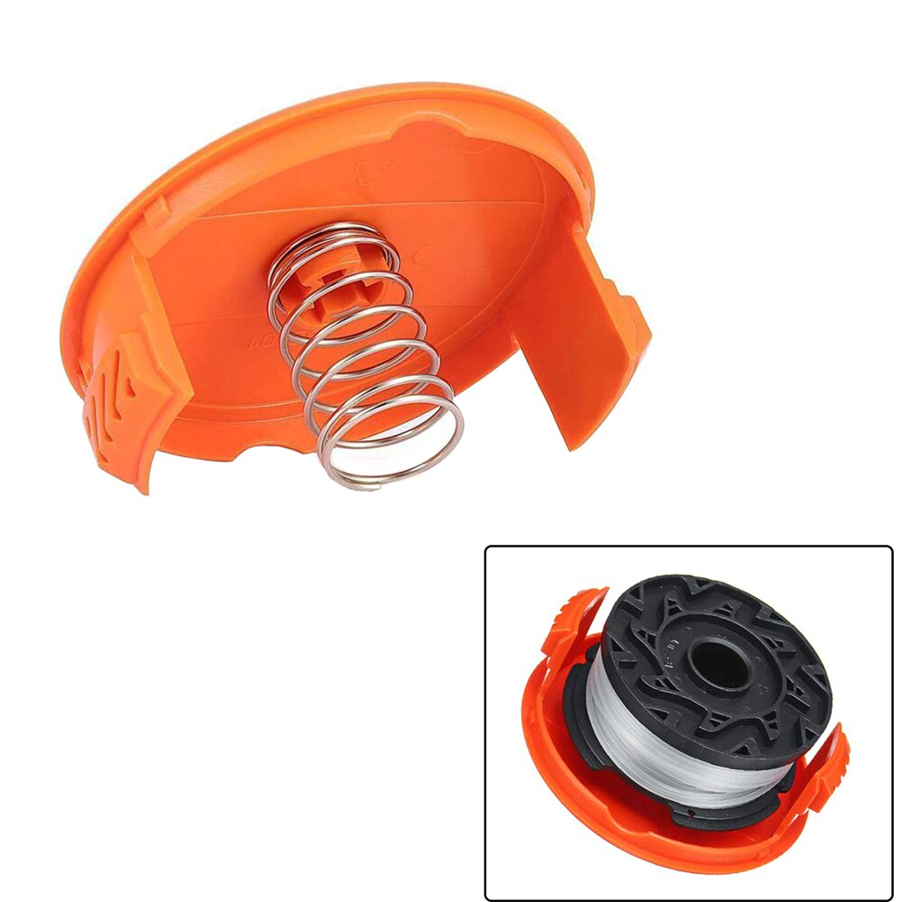 RC-100-P Replacement Spool Cap & Spring Fit For Black & Decker AFS Trimmer 3 Pcs Accessories Fit For Black & Decker