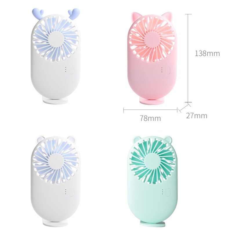 Mini USB Desktop Fan Portable 3 Mode Adjustable SummerCooling Fan Handheld Office Household Traveling Chargeable Fans TXTB1