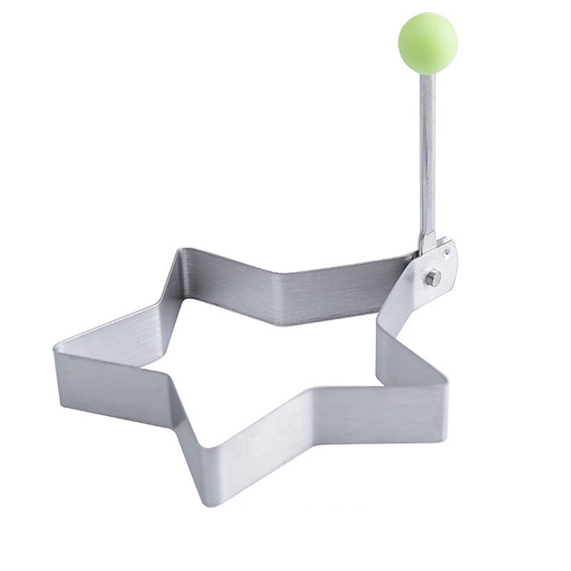 5 Style Fried Egg Pancake Shaper Omelette Stainless Steel Mold Mould Frying Egg Cooking Tools Kitchen Accessories Gadget Rings: Star