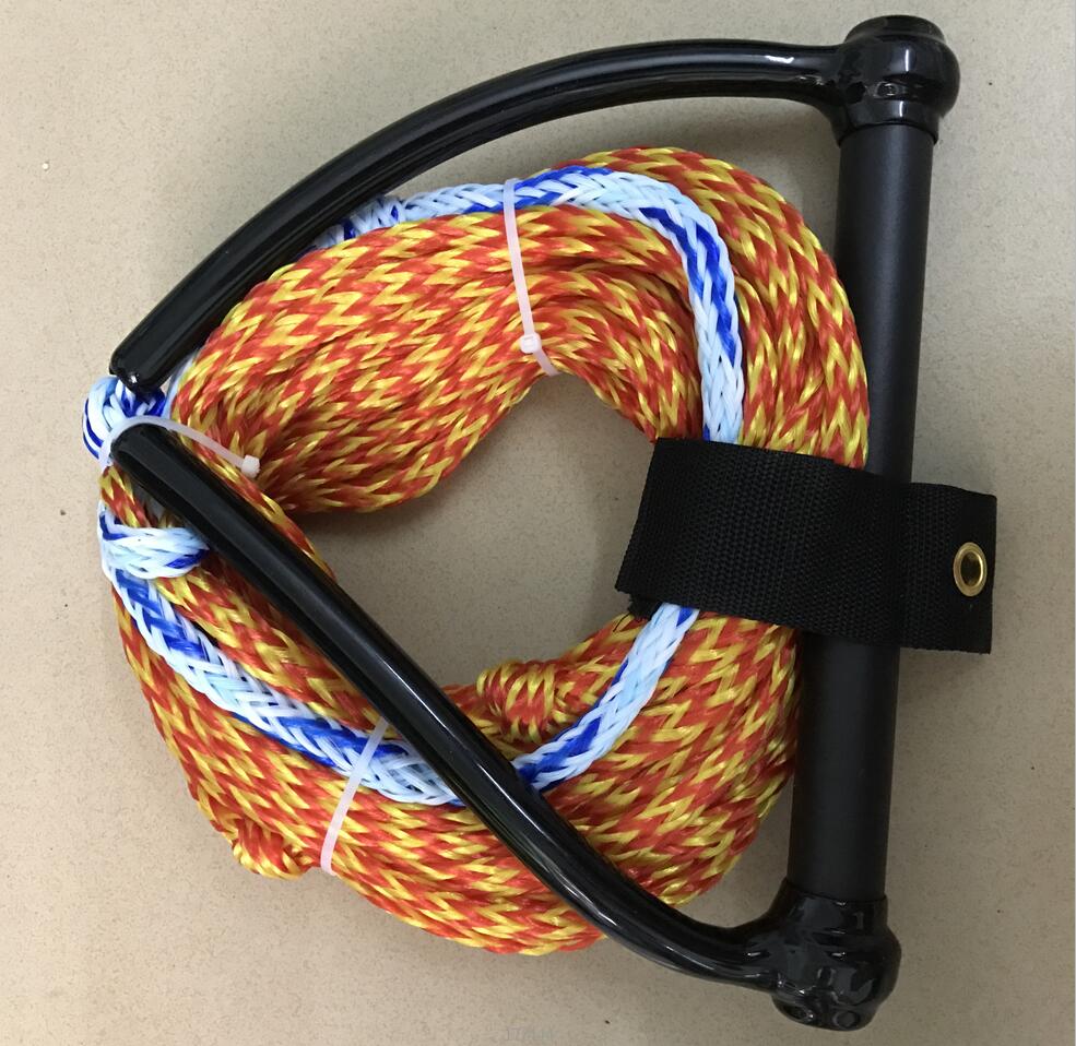 Wasser Ski Wakeboard Seil mit Griff Grip für Leine Knie Internat Waterski 1000kg 23 Meter 10mm Sicherheit Surfen euquipment: Gelb