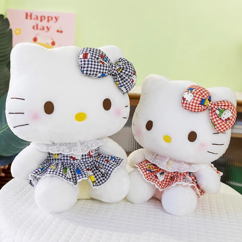 Hello Kitty Plüschtier Sanrio Plüschpuppe Kawaii Große Größe Kuscheltiere Hello Kitty Kissen Sofakissen Home Decor Kindergeschenk