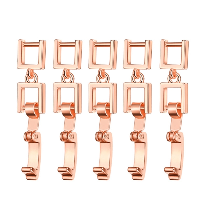 5 stuks eenvoudige ketting armband verlengers legering verlengstuk vouwsluiting voor armband ketting en sieraden maken