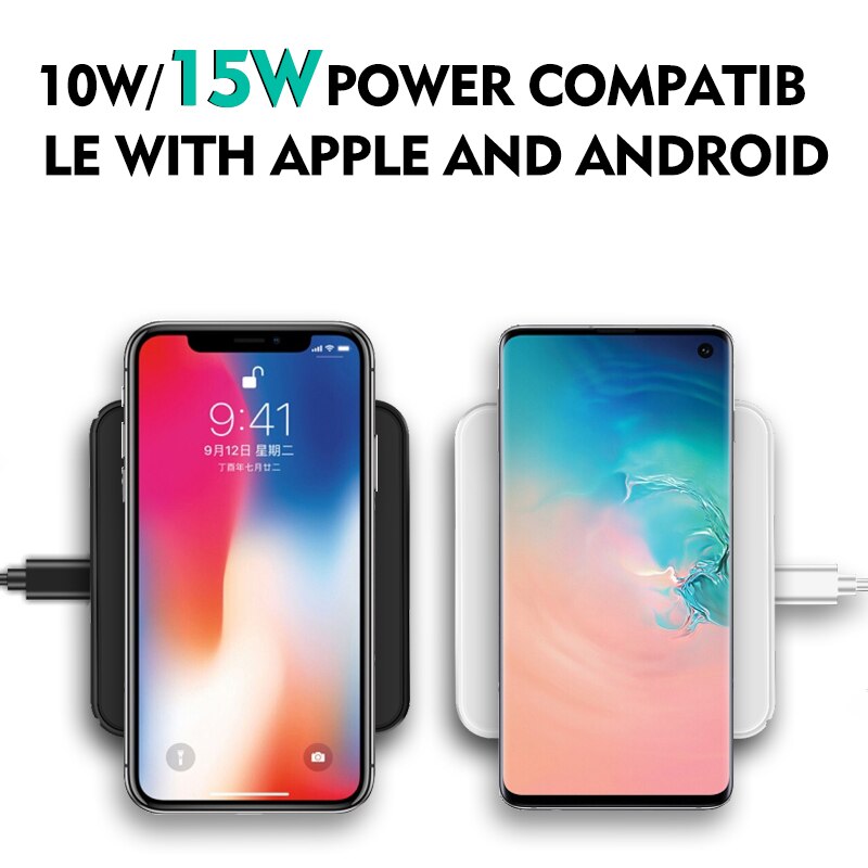 QI iPhone Charger Wireless 11 Pro 8 X XR XS Max 10W USB Apple Wireless Fast Charger Pad for iPhone Samsung Huawei Xiaomi