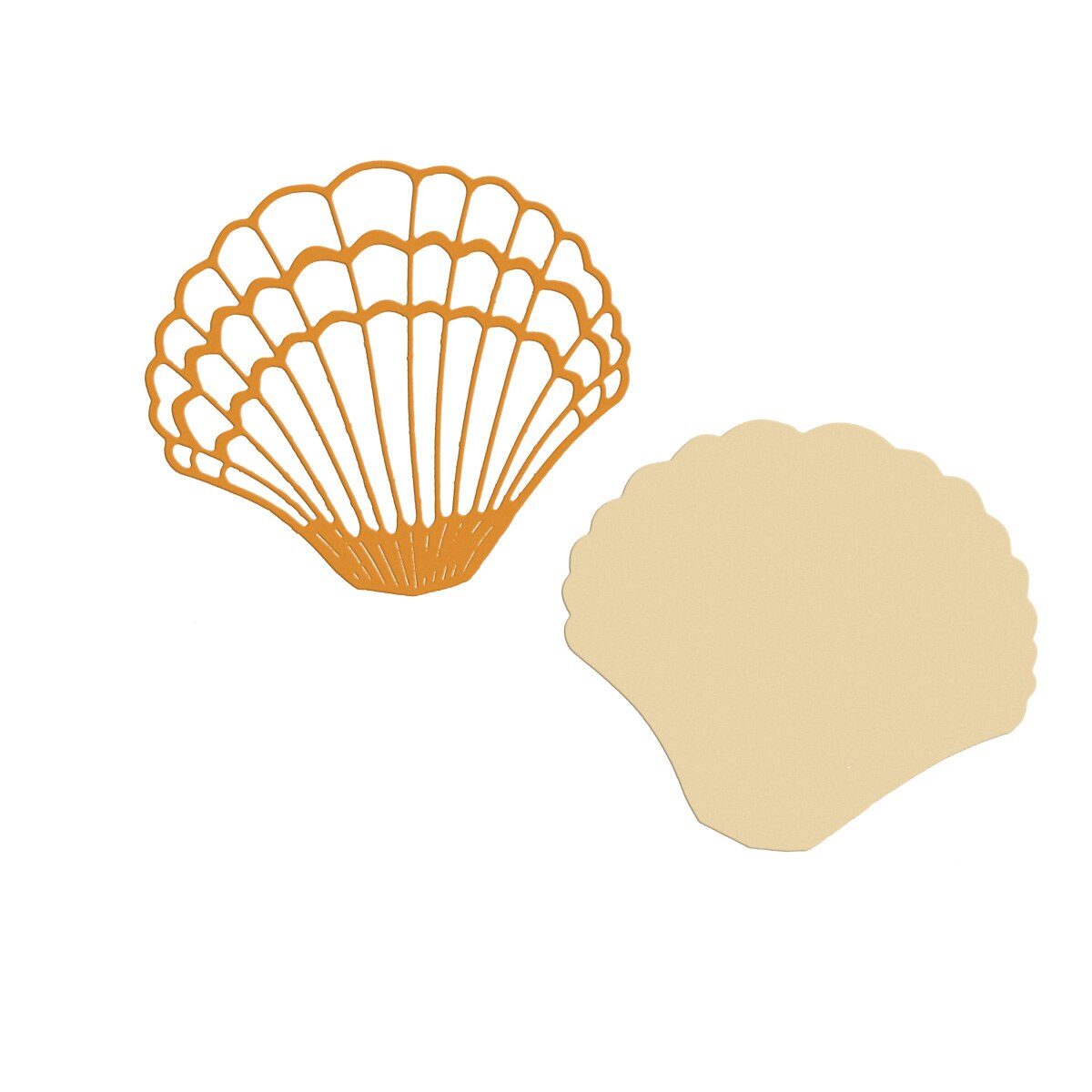 Large Size Layered Scallop Sea Shell Metal Cutting Dies For Scrapbooking Supply Cutter Stencil Clip Art Album Decorating