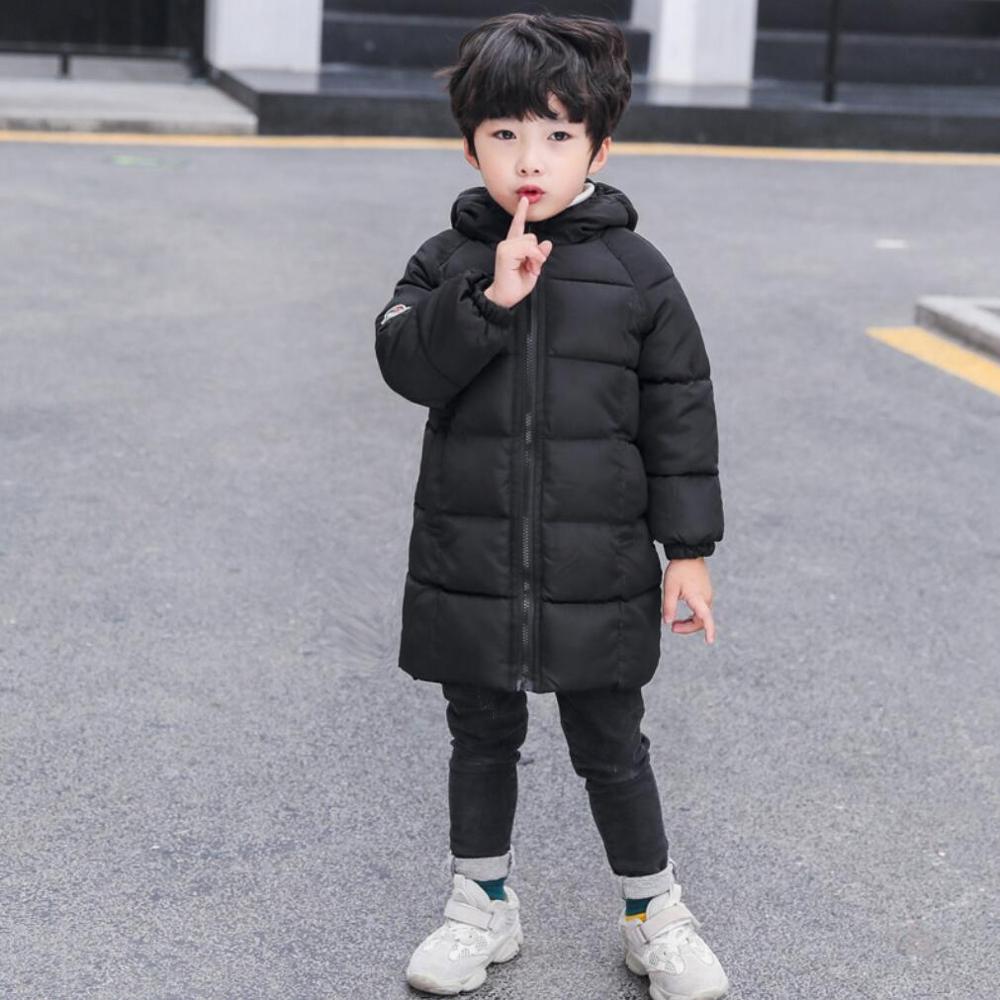 Mode Meisje Donsjack Warm Baby Kinderen Down Parka Jas 1 2 3 4 5 Jaar Kid Dikke bovenkleding Voor Koude Winter: black / 2T