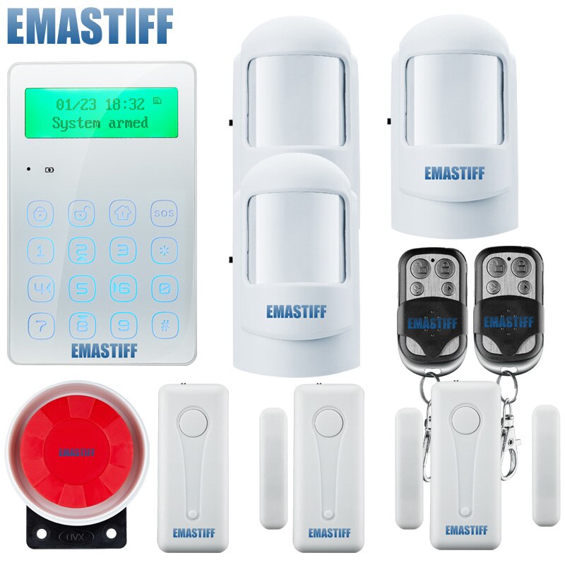 G3g berøringsmenu gsm alarm trådløs ios/android app kontrol hjem tyverisikring alarmsystem med bevægelsessensorer: G3gd