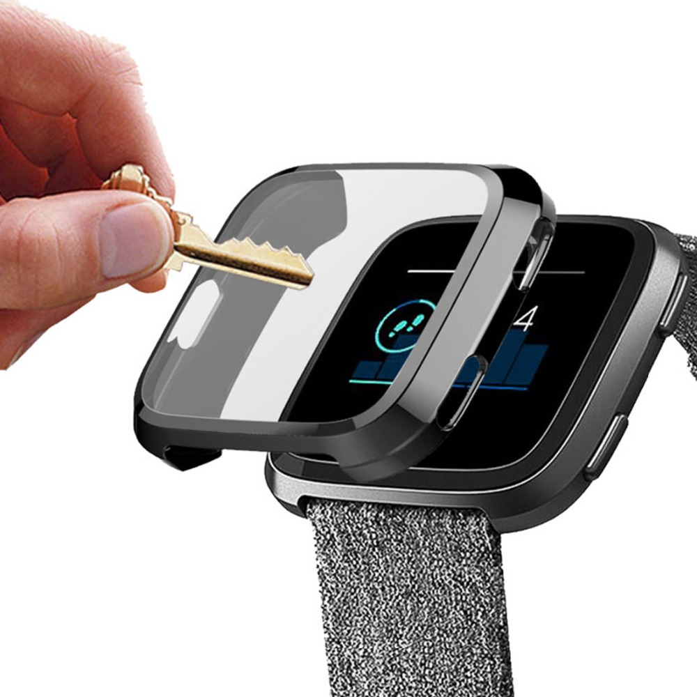 Cover Voor Fitbit Versa/Versa 2/Versa Lite Strap Case Screen Protector Smart Watch Accessoires Ultra-Dunne Beschermende frame Bumper