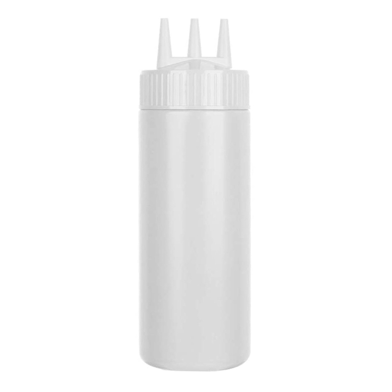 Botellas de salsa exprimibles de 3 boquillas, botes para condimentos, salsas y ensaladas, Material PE: W-L