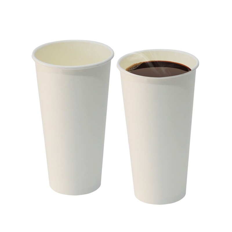 50pcs 20oz 600ml disposable paper cup coffee milk tea drink takeaway cup birthday wedding party favors cups