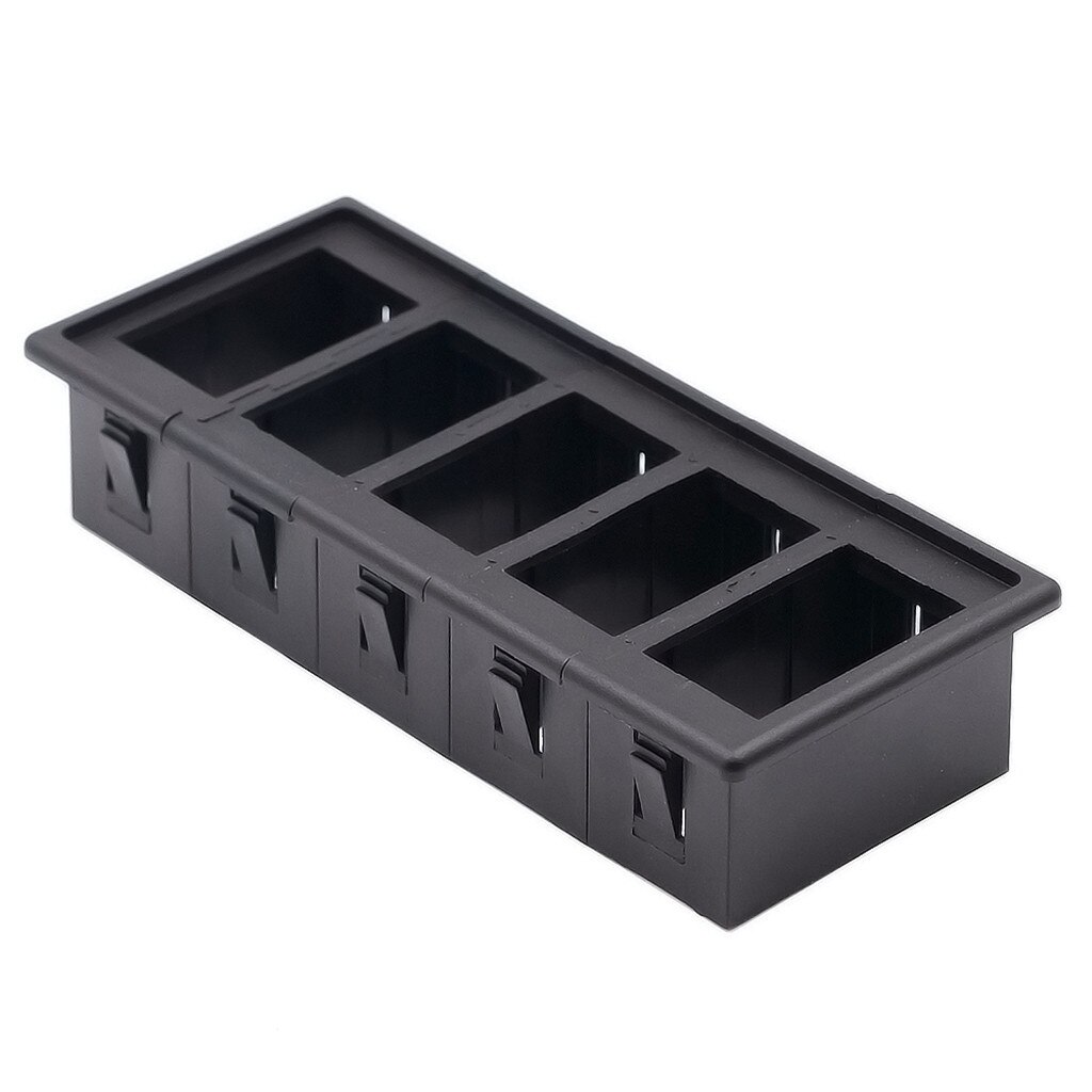 switch fixing frame Car Boat Rocker Switch Clip Panel Patrol Holder High And Low Temperature Resistent Switch Fixed Box 1-8 Hole: 5 Hole