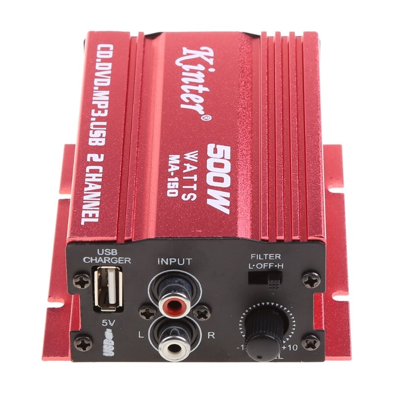Mini Hi-Fi 500W 2 Kanaals Stereo Versterker Voor Auto Auto Motorfiets Winkelen