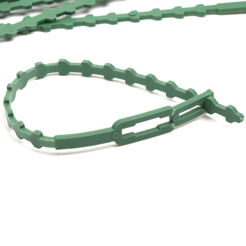 30 Pcs 16.5 Cm Plastic Kabelbinders Tuinieren Clips Plant Banden Groen