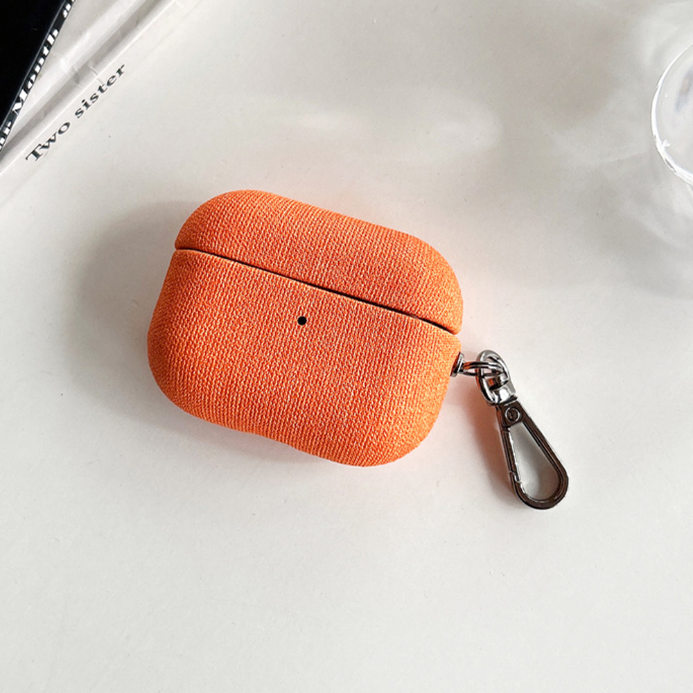 Funda protectora de tela para auriculares Apple Airpods 4, 3, 2, 1 Pro 2, con llave, cierre de Metal, funda para auriculares Bluetooth para Air Pods Pro2: 2XS / Azul cielo