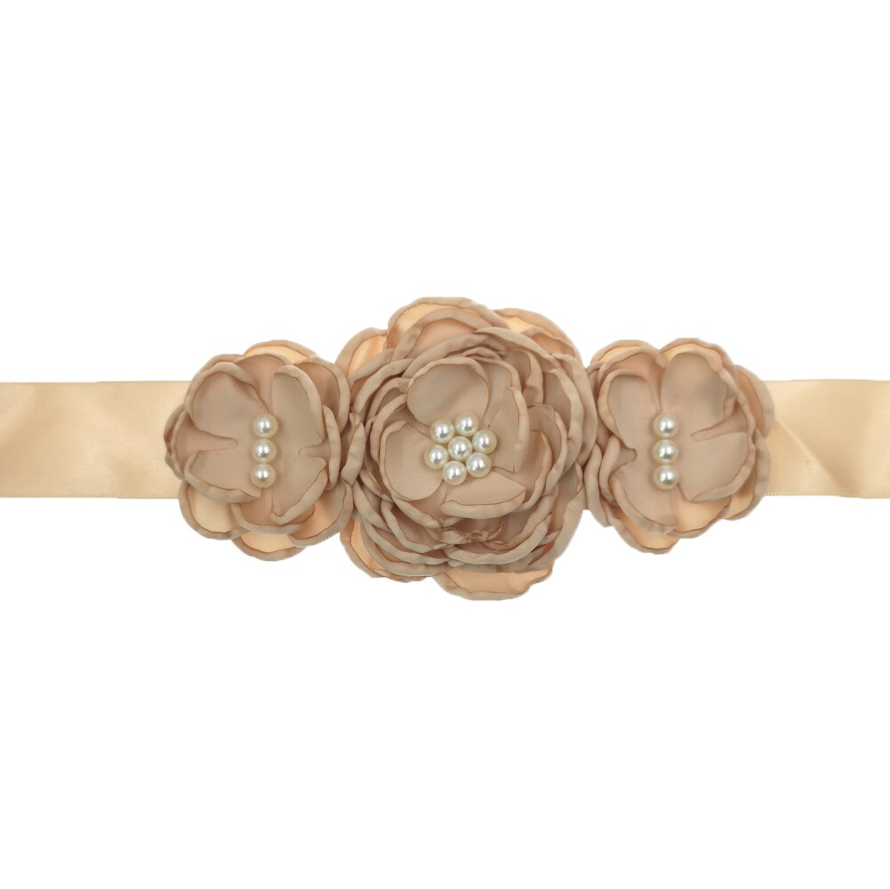 Bloem Moederschap Riem Vrouwen Lint Sash Flowergirl Bruids Tailleband Foto Props Zwangerschap Accessoires Jurk Sjerpen: 7