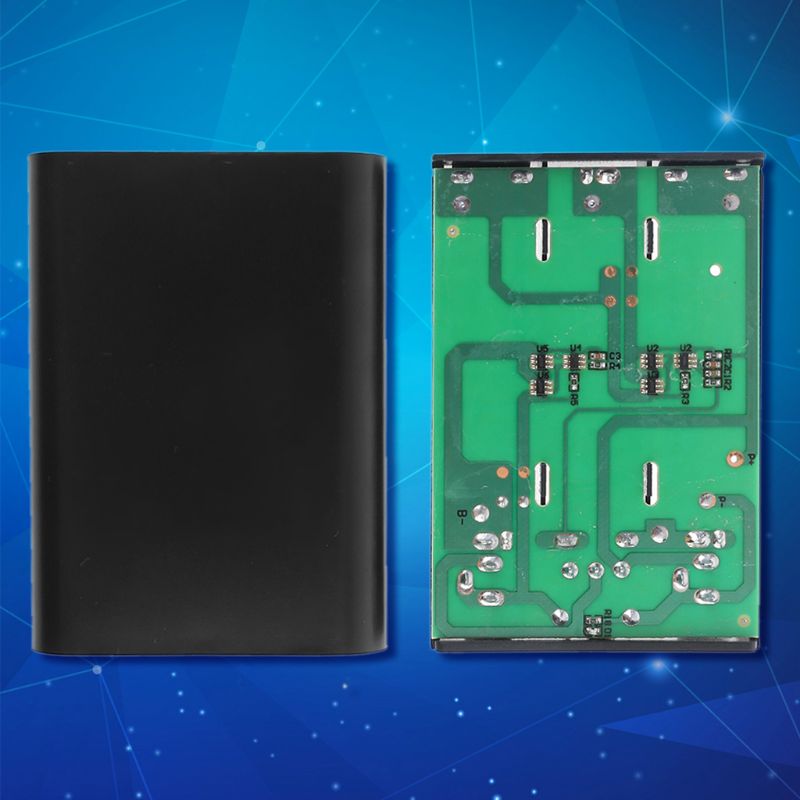 Universal DIY 3x 18650 Battery Case Box 12V Mobile UPS Power Supply Charger for LED Light WiFi Router and more