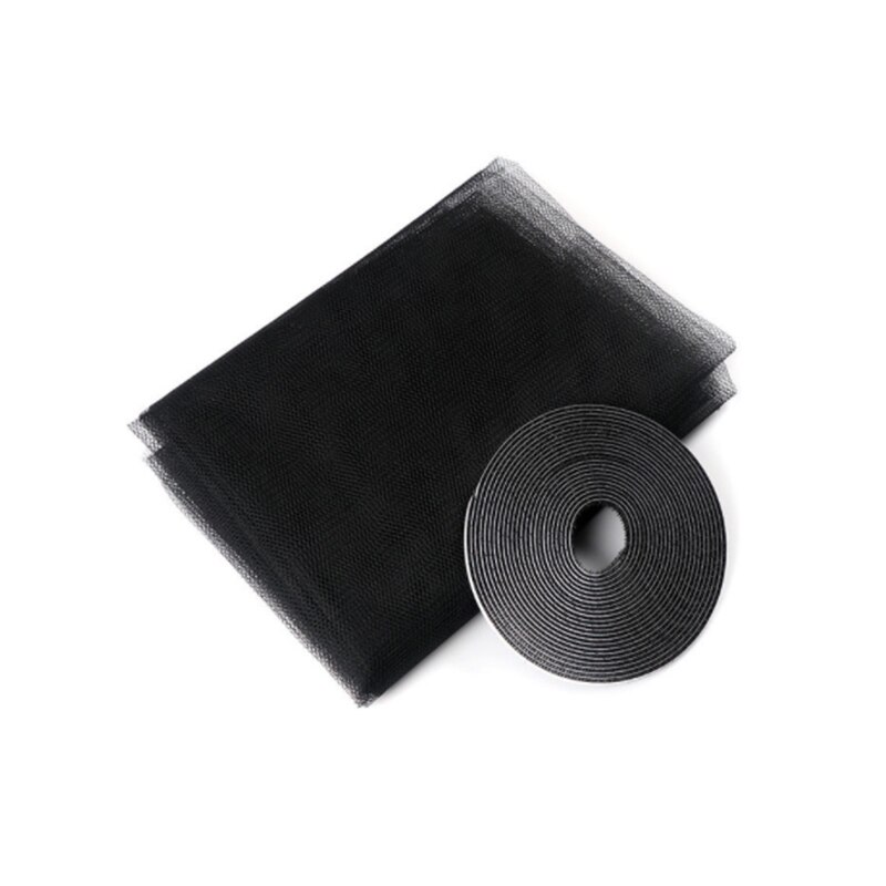 1.5x2m Indoor Insect Fly Mosquito Window Screen Curtain Mosquito Netting Door Anti Mosquito Net Kitchen Window Home Protector: black / 1.5x2m