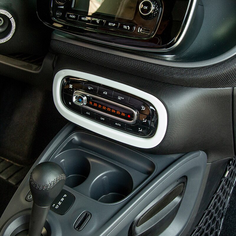 Voor Smart Fortwo Forfour 453 Auto airconditioning Schakelpaneel Decoratieve Cover auto accessoires interieur styling Modificatie