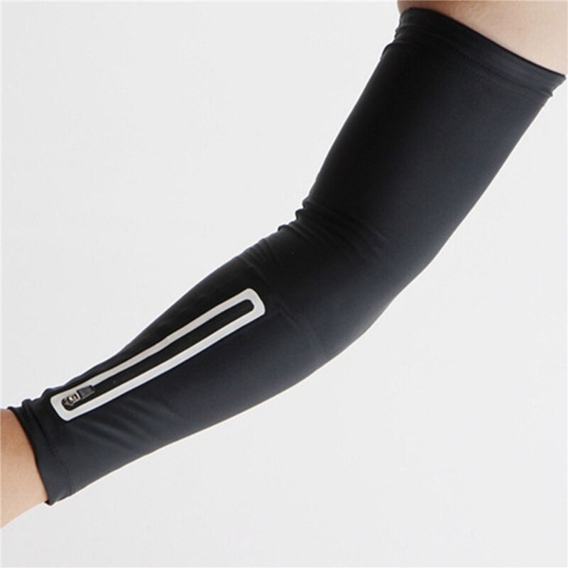 Mobiele telefoon tas armband voor buiten hardlopen universele mobiele telefoon tas hoge elastische ademende jogging mobiele telefoon armband: Zwarte lange l