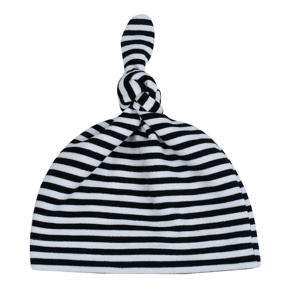 Gorros para bebé recién nacido, 100% algodón orgánico, suave, ajustable, con nudo, para niños de 0 a 3 años: MJ0025