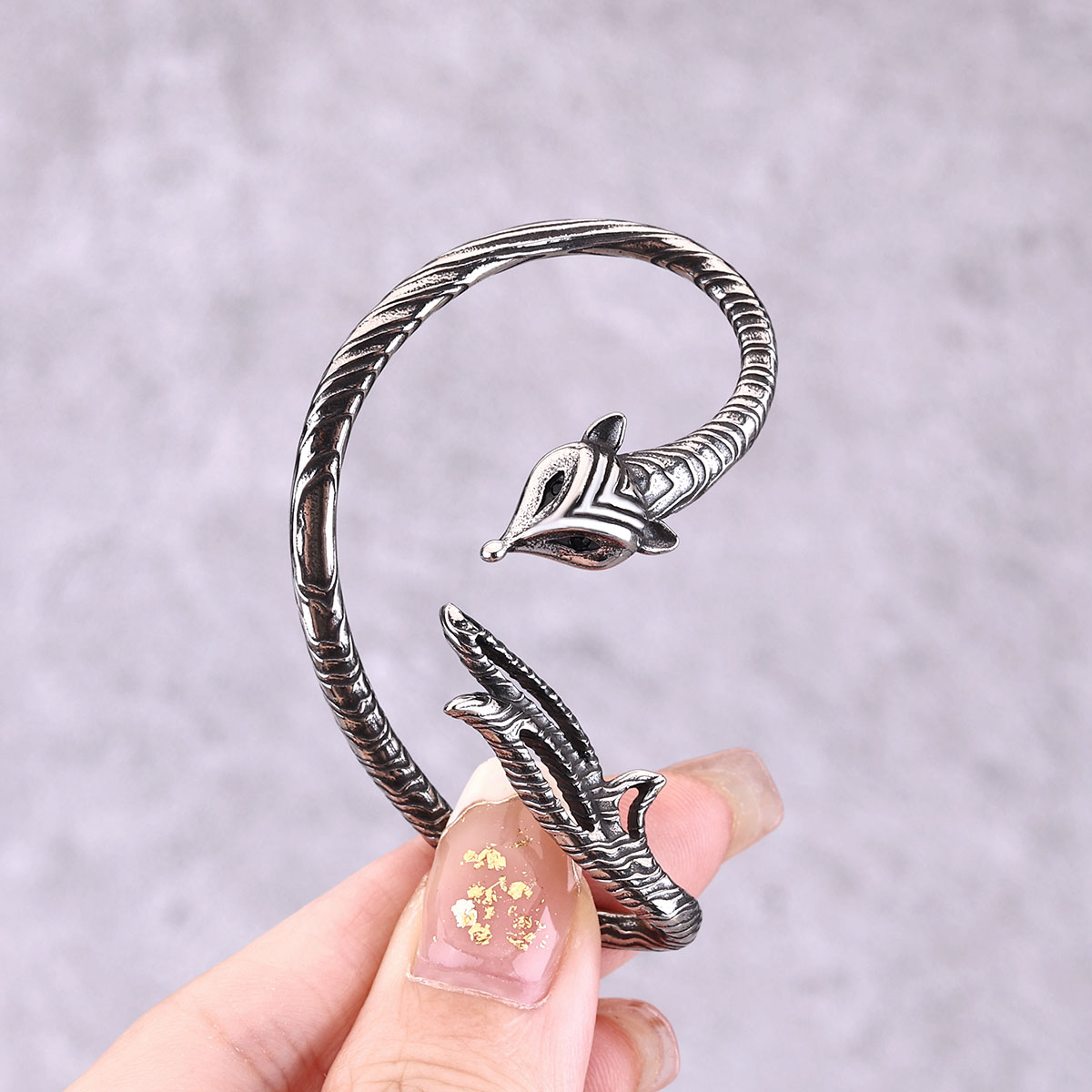 Stainless Steel Fox Clip Earring Girls Punk Hip Hop Boutique Handmade Non-piercing Ear Cuff Jewelry