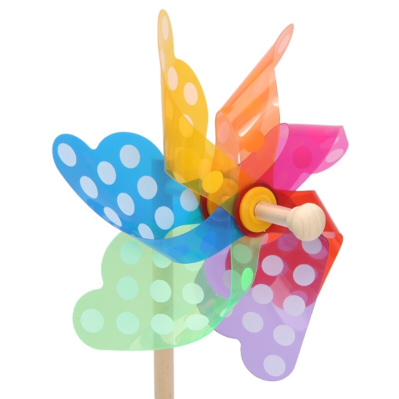 Hbb farverige pinwheel vind vind spinner vindmølle hjem haven have indretning børn legetøj