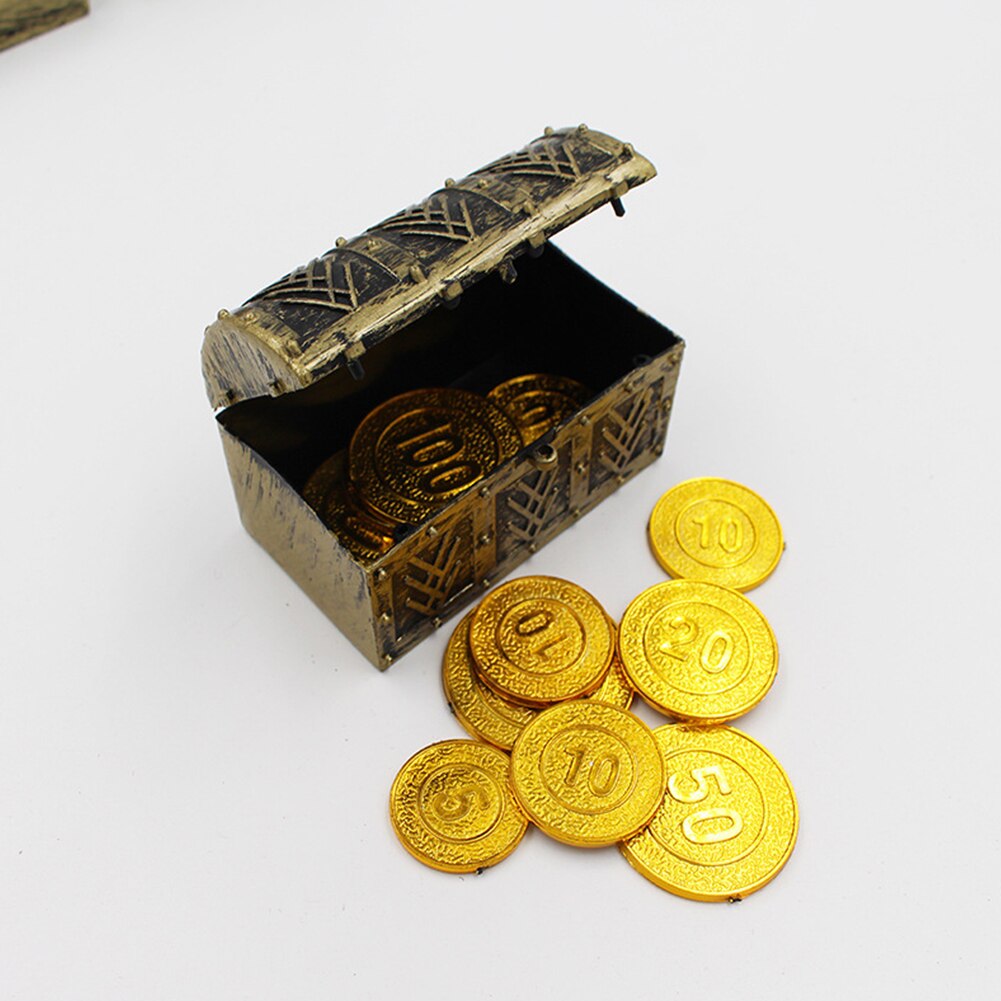 10 stücke Pirate Festival Zubehör Vintage Schmuckstück Party Schatz Brust Schmuck Lagerung Organizer Mini Desktop Kinder
