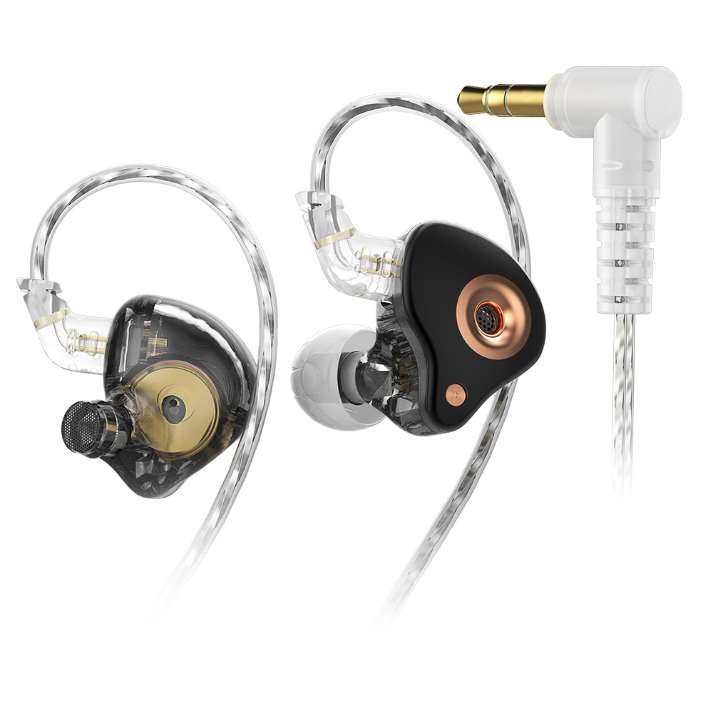 Sgor venus dynamiske øretelefoner hifi superbas ørepropper in-ear monitor musik øretelefoner sport støjreducerende headset fra sportt: Grøn