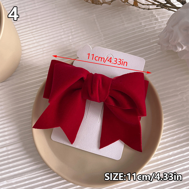 Pinza de pelo de cinta de lazo para niña, pasador de pelo de Primavera de satén sólido Simple, diadema Retro con Clips, accesorios para el cabello