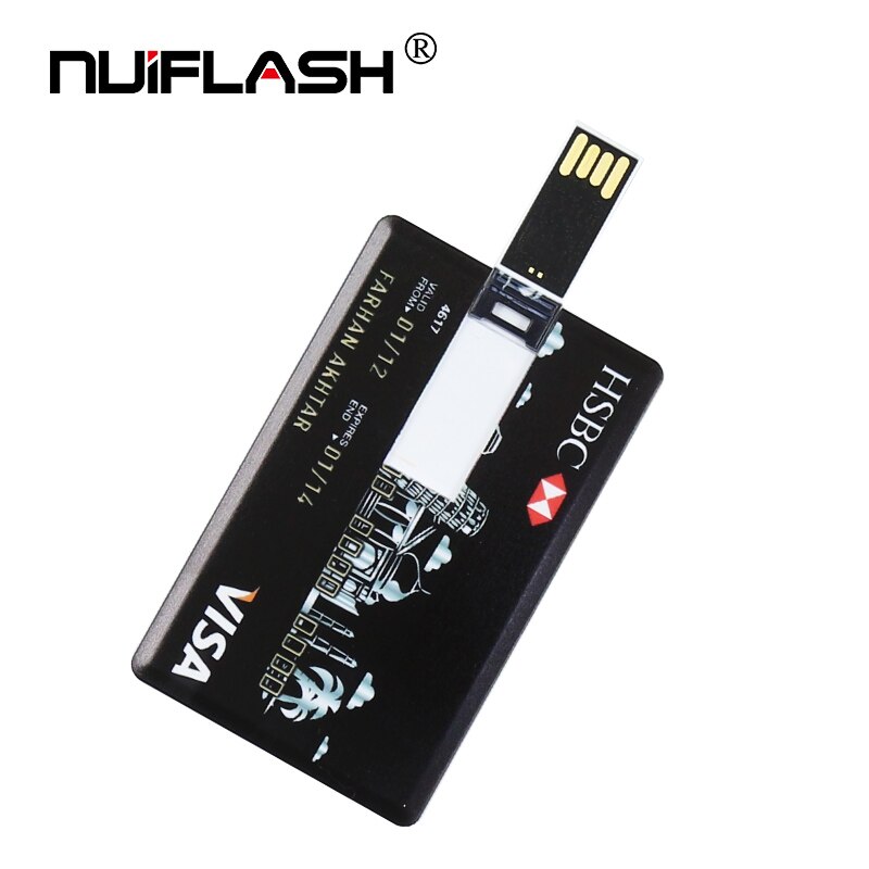 Real Capaciteit Bank Card USB Memory stick HSBC Master Credit card USB Flash Drive 64gb Pendrive 4GB 8GB 16GB 32GB pen drive 128gb: 8GB / M4