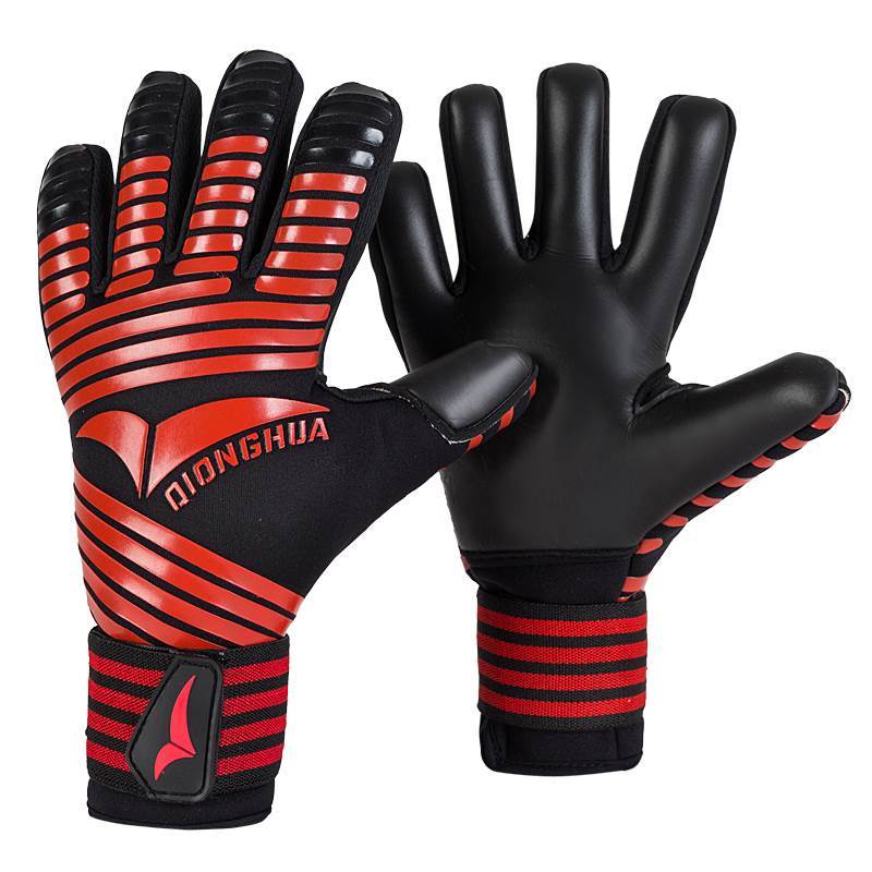 Kids Mens Goalkeeper Gloves Thick Latex Football Without Finger Protection Keeper Gloves Goalie Training Gloves