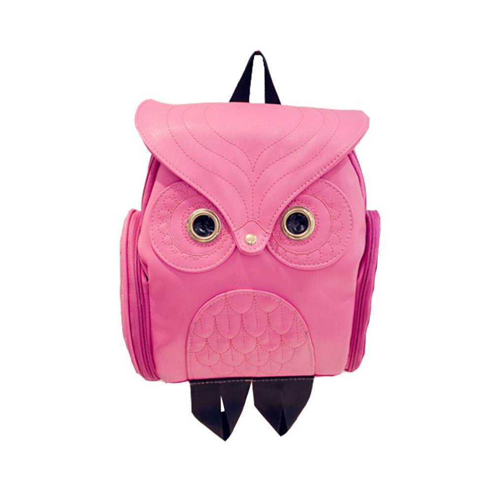 Hibou sac à dos adolescentes sacs d'école mignon dessin animé hibou sac à dos femmes école sac à dos pour femmes en cuir sac Mochila Mujer # T1G