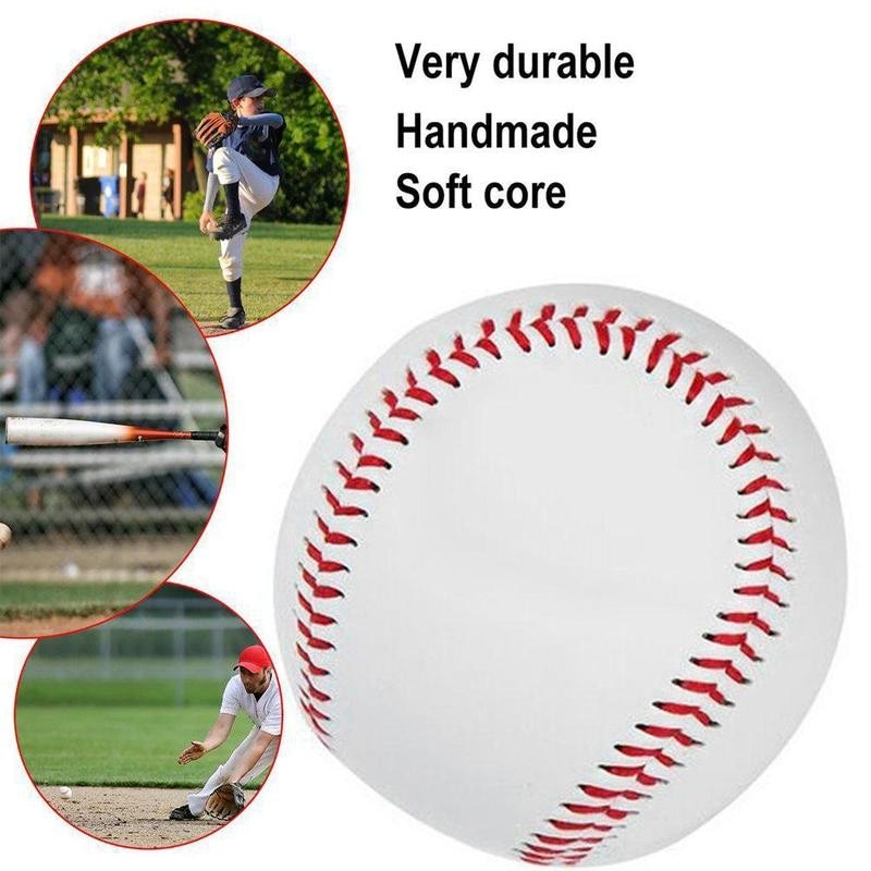 8 "Handgemaakte Baseballs Pvc Bovenste Verhoogd Naden Ballen Baseball Ballen Oefening Training Corkbaseball Rubber Innerlijke J9L6