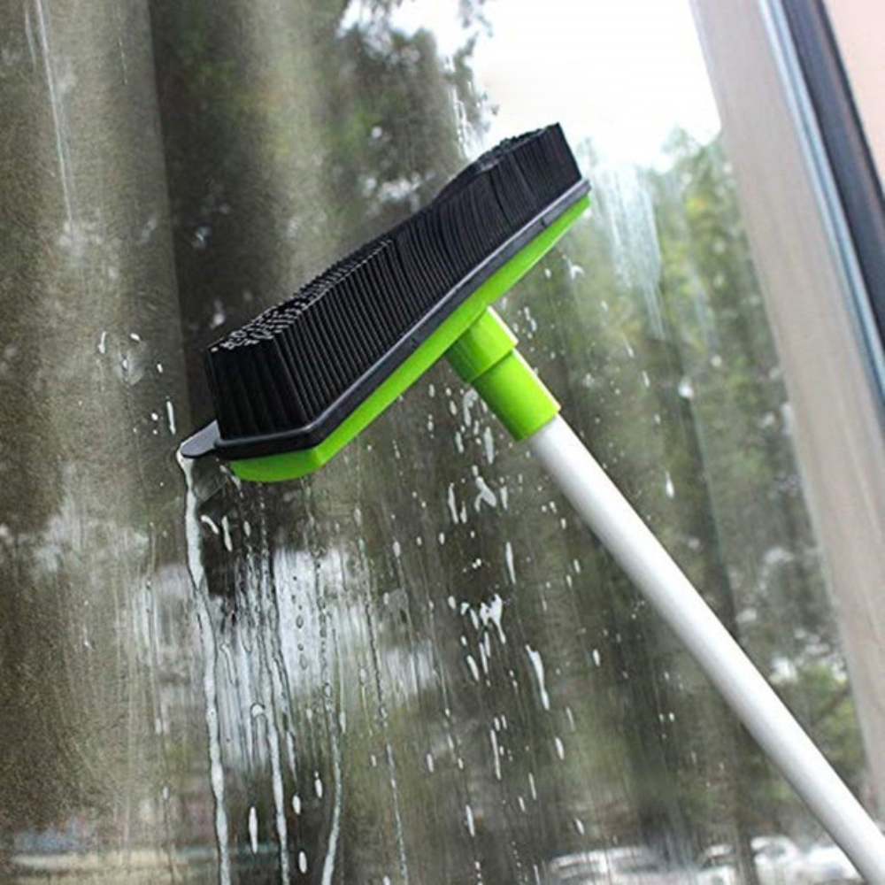 Floor Hair Broom Dust Scraper &amp; Pet Hair Lint Removal Device Telescopic Cleaner Sweeper No Hand Wash Mop Clean Wipe Window Tool