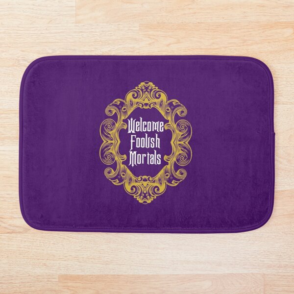 Bienvenido a la alfombrilla de baño de los mortales necios, juego de alfombrilla de baño con dibujos animados de Mirrofiber, juego de alfombra para Baño