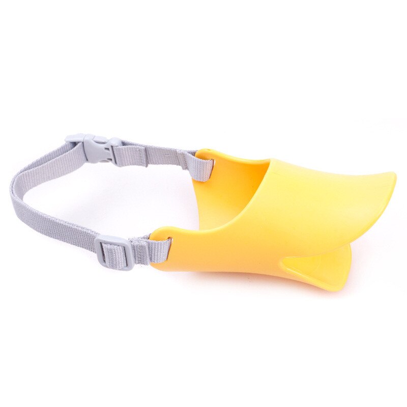 Divertida novedad bozal máscara perro silicona linda boca de pato ladrar morder stop bozales para perros Anti-Máscaras de mordida para perro mascota