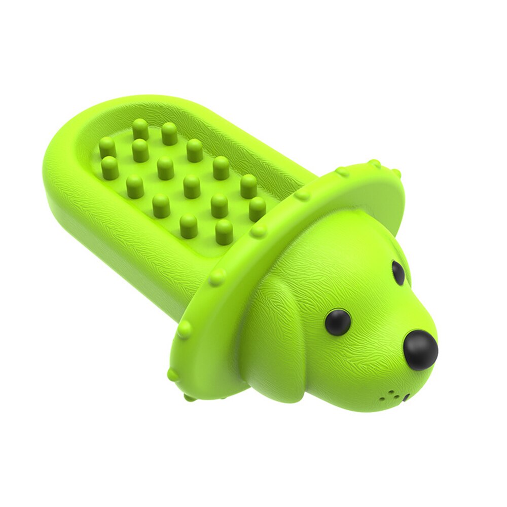 Dog Training Tools Cleaning Teeth Interactive Teething Stick Relief Dog Anxiety Stuck on the Dog Crate Silicone 2 Colors EIG88: Green
