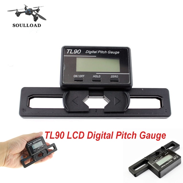 TL90 Digital Pitch Gauge Lcd Backlight Display Bladen Hoek Meting Tool Pitch Gauge